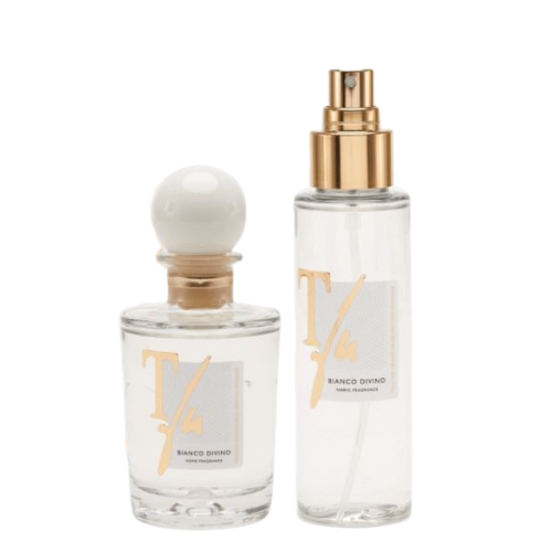 GIFT BOX BIANCO DIVINO STICKS ML.100 HOME FRAGRANCE+SPRAY ML.100 FABRIC FRAGRANCE